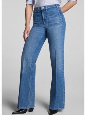 NEW Spanx Easy Flare Patch Pocket Jeans Authentic360 SPANXshape Shaping Jeans 2X
